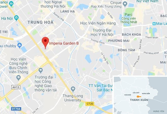 Chung cư Imperia Garden. (Ảnh: Google Maps).