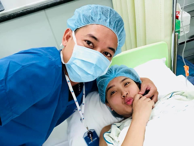 Hải Băng sinh con trai thứ 3. Trên trang cá nhân, Thành Đạt bày tỏ niềm hạnh phúc: 