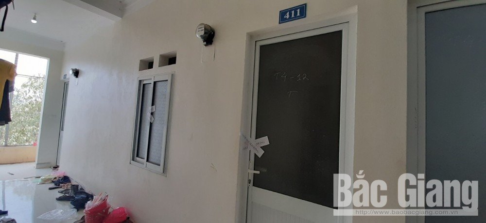 Căn phòng trọ 411 bị niêm phong phục vụ điều tra.