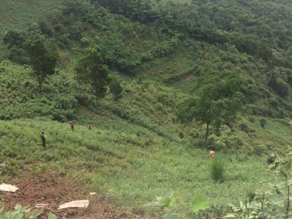 Hiện trường vụ tai nạn.
