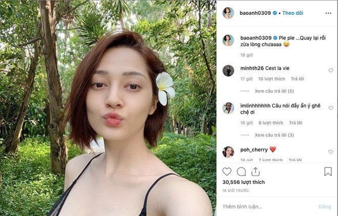 Giữa nghi vấn tái hợp với Hồ Quang Hiếu trong thời gian gần đây, Bảo Anh tiếp tục khiến người hâm mộ xôn xao khi đáp trả: