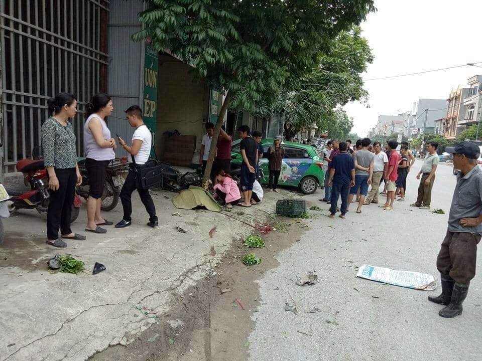 Hiện trường vụ tai nạn giao thông.