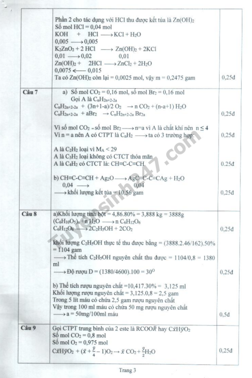 de-thi-vao-lop-10-mon-hoa-chuyen-thpt-chuyen-thai-binh-va-dap-an-2019