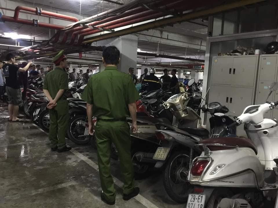 Cháy tầng hầm chung cư cao cấp Hapulico giữa đêm
