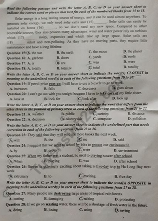 de-thi-vao-lop-10-nam-2019-mon-anh-tinh-dong-thap
