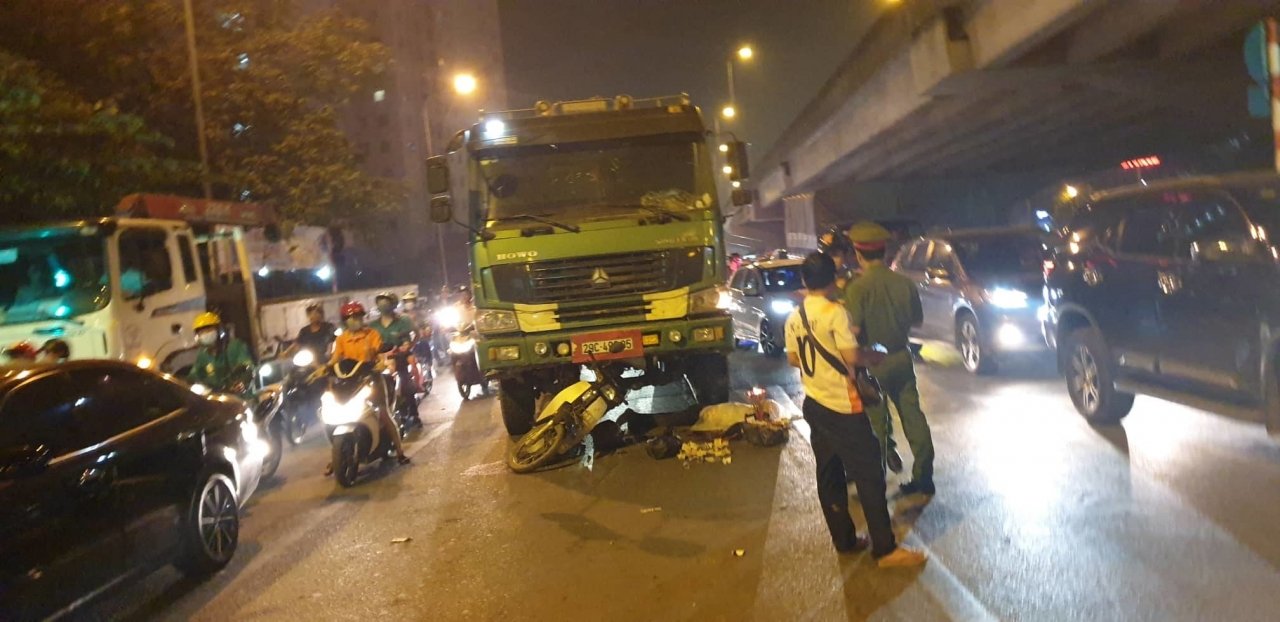 Hiện trường vụ tai nạn.