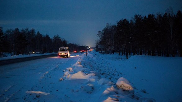 Con đường thần chết’ ngày trước chạy từ Irkutsk đi Moscow qua thành phố Angarsk - Ảnh: Le Parisien