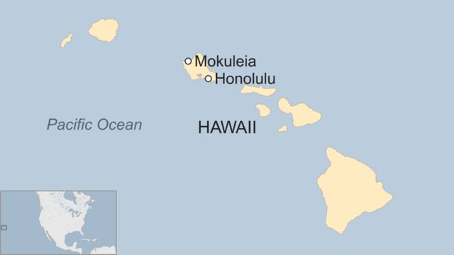 Vụ tai nạn xảy ra tại Honolulu, bang Hawaii (Ảnh: BBC)