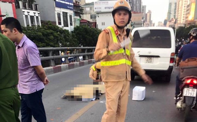 Hiện trường vụ tai nạn.