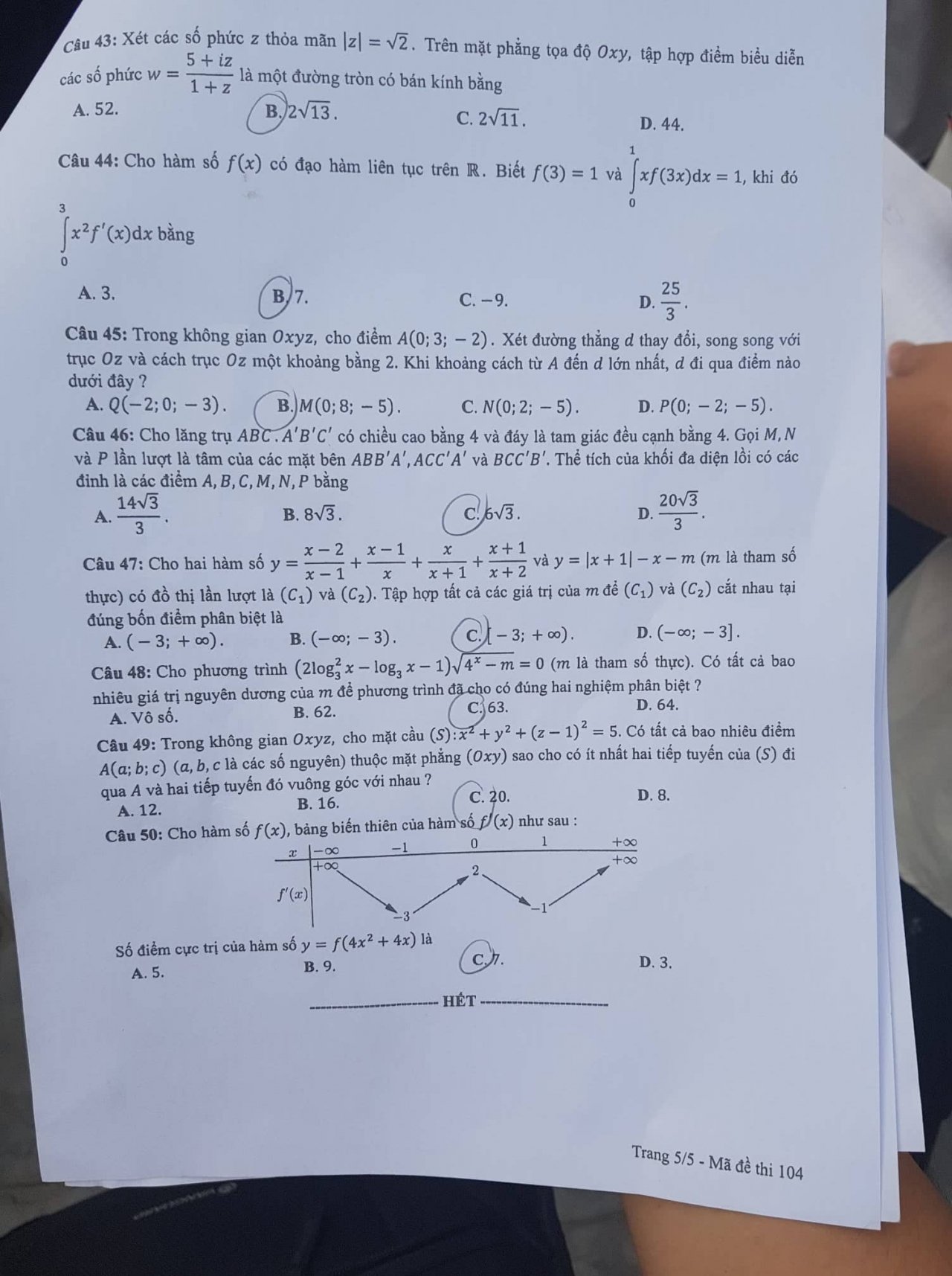 de-thi-va-dap-an-mon-toan-thpt-quoc-gia-2019-ma-de-104