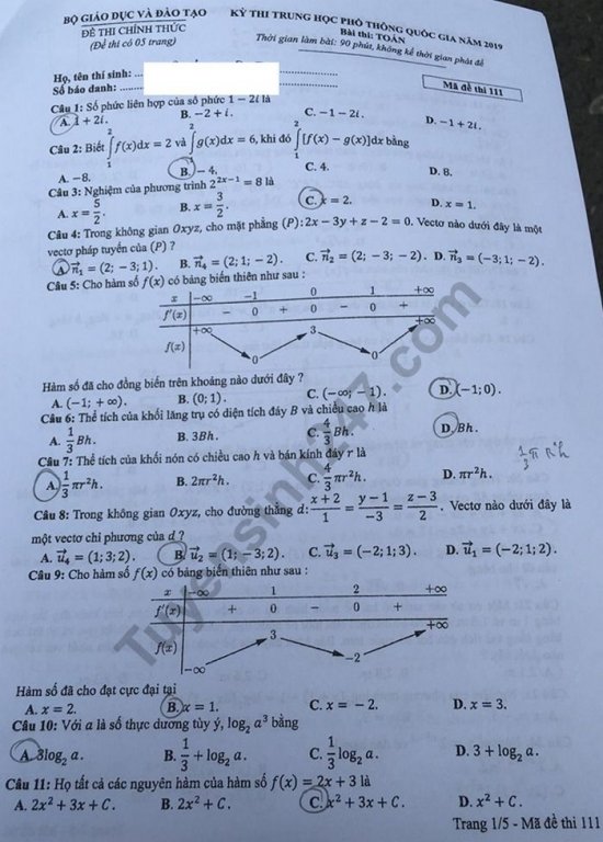 de-thi-va-dap-an-mon-toan-thpt-quoc-gia-2019-ma-de-111
