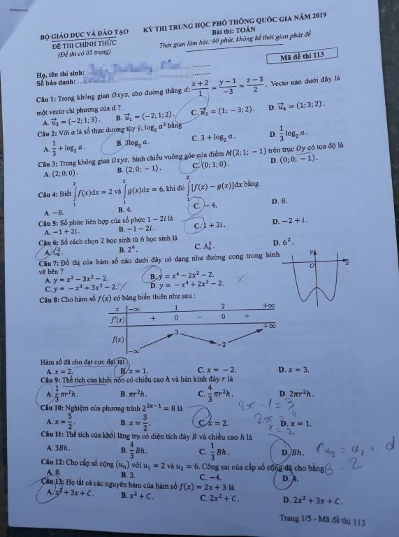 de-thi-va-dap-an-mon-toan-thpt-quoc-gia-2019-ma-de-113