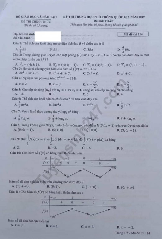 de-thi-va-dap-an-mon-toan-thpt-quoc-gia-2019-ma-de-114