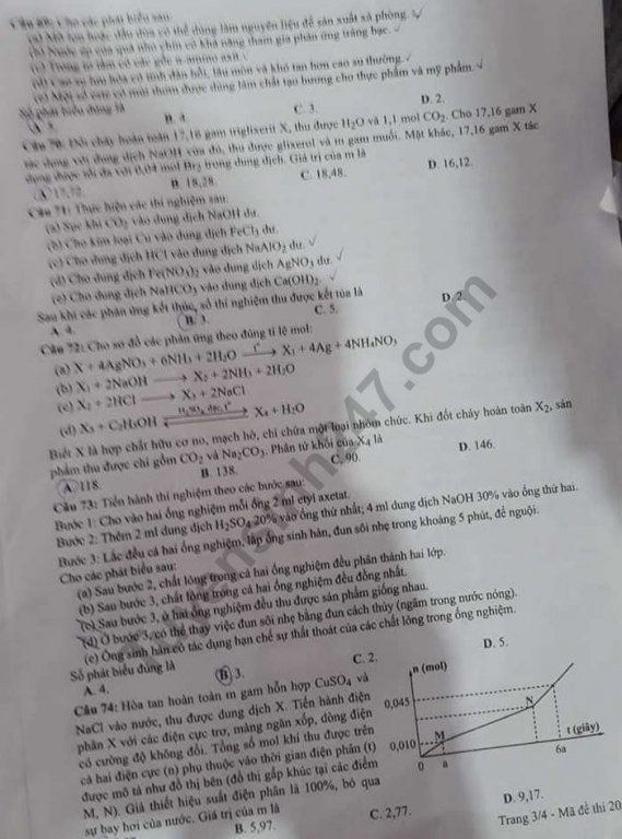 de-thi-va-dap-an-mon-hoa-thpt-quoc-gia-2019-ma-de-201