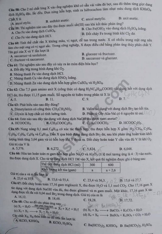 de-thi-va-dap-an-mon-hoa-thpt-quoc-gia-2019-ma-de-207