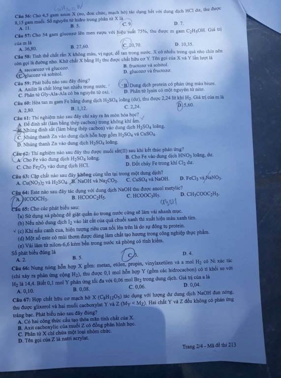 de-thi-va-dap-an-mon-hoa-thpt-quoc-gia-2019-ma-de-213