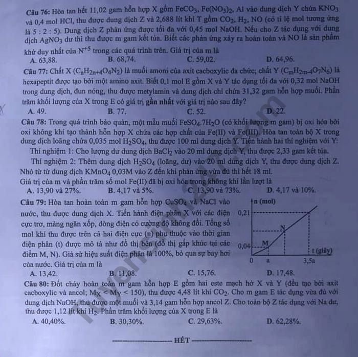 de-thi-va-dap-an-mon-hoa-thpt-quoc-gia-2019-ma-de-221