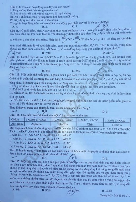 de-thi-va-dap-an-mon-sinh-thpt-quoc-gia-2019-ma-de-219