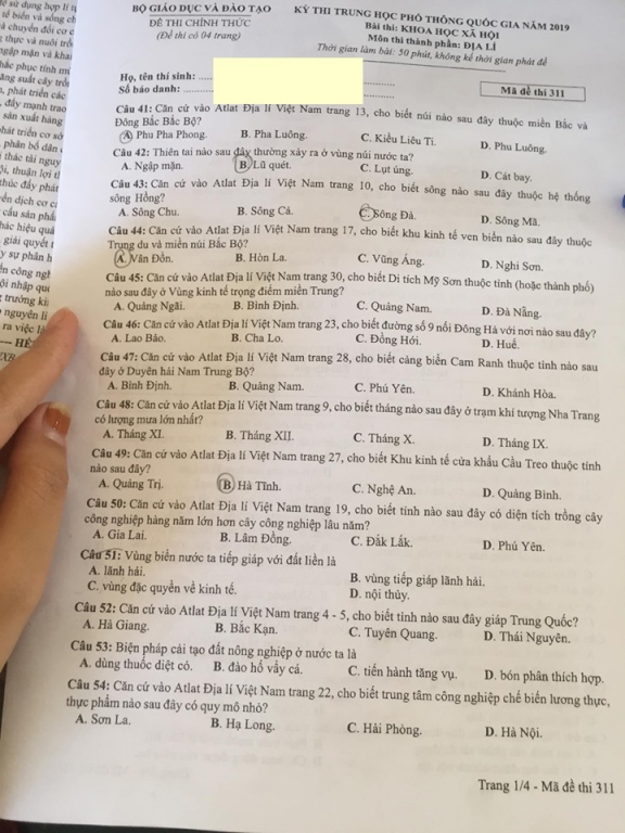 de-thi-va-dap-an-mon-dia-li-thpt-quoc-gia-2019-ma-de-311