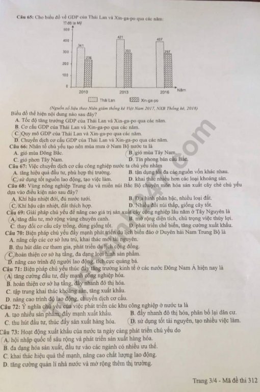 de-thi-va-dap-an-mon-dia-ly-thpt-quoc-gia-2019-ma-de-312
