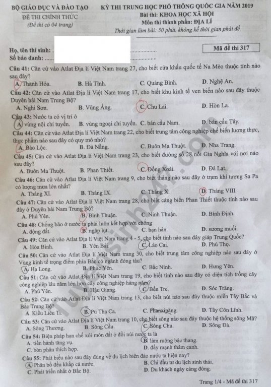 de-thi-va-dap-an-mon-dia-ly-thpt-quoc-gia-2019-ma-de-317