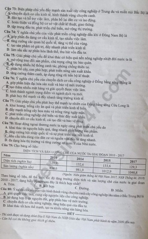 de-thi-va-dap-an-mon-dia-ly-thpt-quoc-gia-2019-ma-de-323