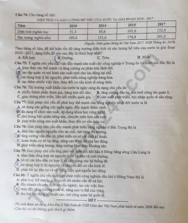 de-thi-va-dap-an-mon-dia-ly-thpt-quoc-gia-2019-ma-de-324