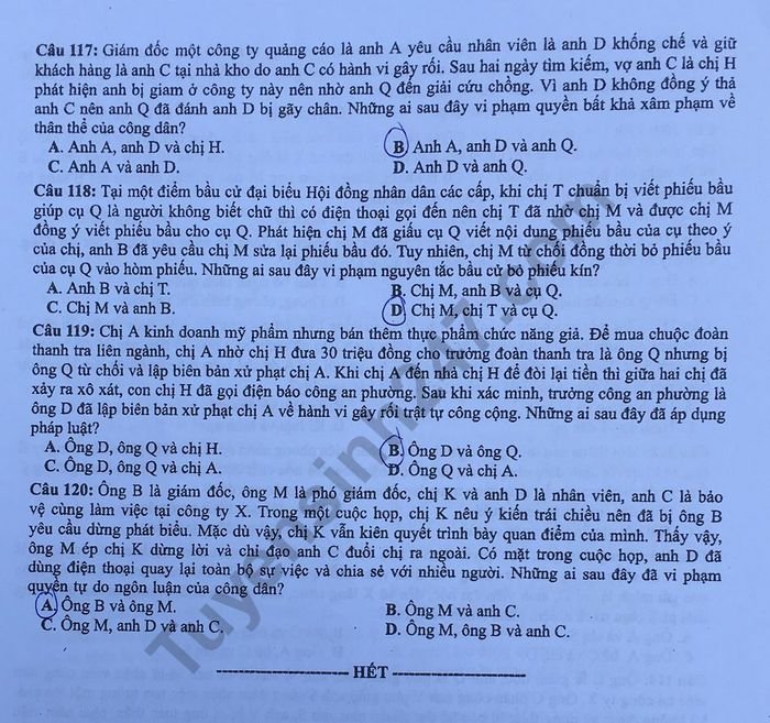 de-thi-va-dap-an-mon-giao-duc-cong-dan-thpt-quoc-gia-2019-ma-de-304