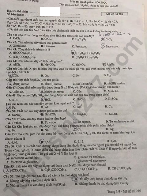 de-thi-va-dap-an-mon-hoa-thpt-quoc-gia-2019-ma-de-210