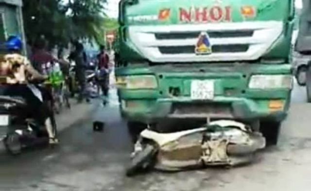 Hiện trường vụ tai nạn.