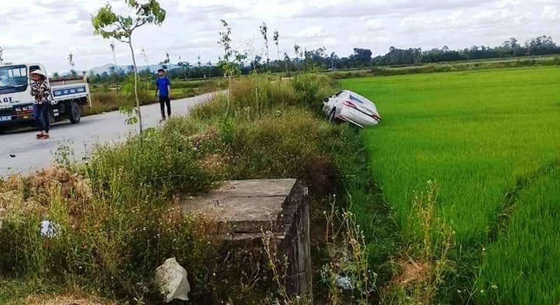 Hiện trường vụ tai nạn.