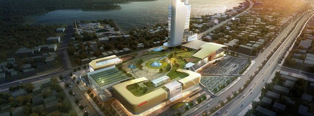 Phối cảnh ban đầu của dự án Lotte Mall Hà Nội.