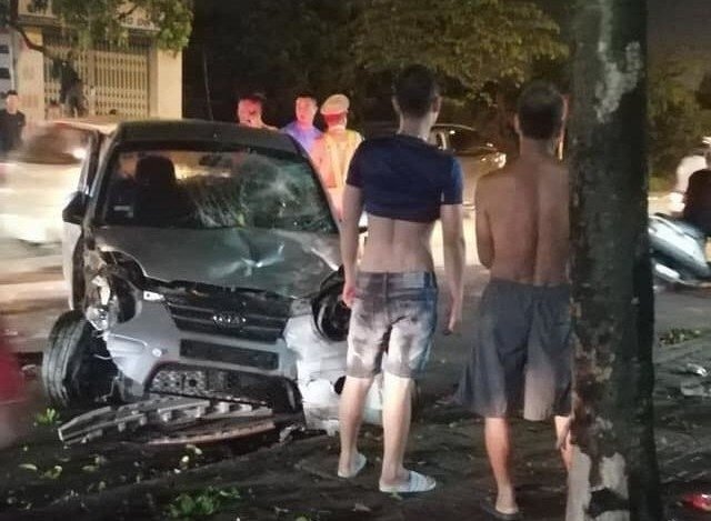 Hiện trường vụ tai nạn.