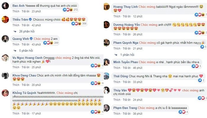 Đông Nhi và Ông Cao Thắng đồng loạt nhận được lời chúc mừng từ đồng nghiệp thân thiết. Mới đây, Đông Nhi khoe được bạn trai cầu hôn sau 10 năm hẹn hò: 
