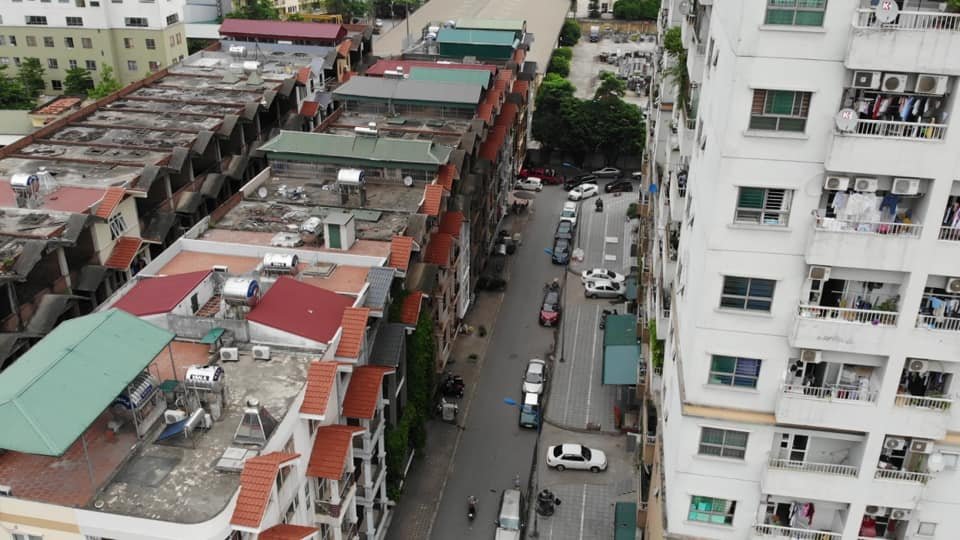 Khu vực biệt thự liền kề.