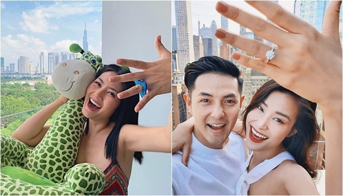 Diễn viên Ngọc Lan cosplay lại bức ảnh khoe nhẫn cầu hôn của Đông Nhi - Ông Cao Thắng khiến fan cười ngã ngửa.