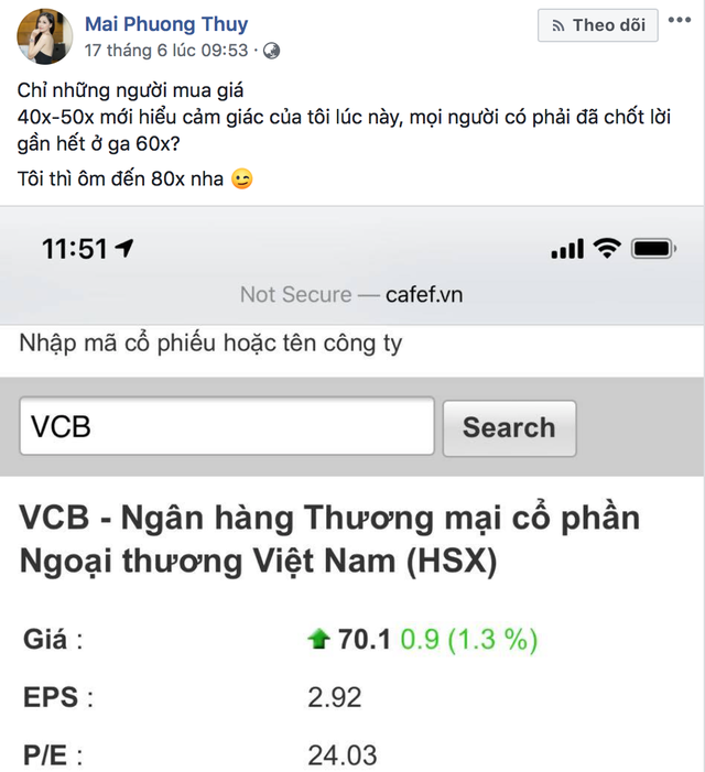 mai-phuong-thuy-bat-ngo-gay-sot-khi-co-phieu-vcb-lien-tuc-lap-dinh-gia
