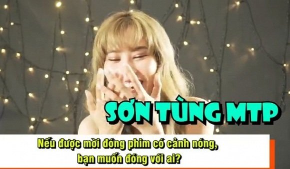 Khi được hỏi muốn được đóng cảnh nóng với ai, Nam Em không ngần ngại trả lời là Sơn Tùng M-TP. Chân dài tiết lộ ngưỡng mộ và thấy Sơn Tùng là điển trai nhất showbiz Việt. Tuy nhiên, lời chia sẻ của Nam Em lại bị fan Sơn Tùng ném đá dữ dội và khẩn cầu cô buông tha cho thần tượng của mình.