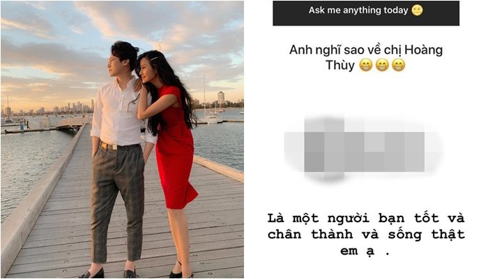 Sau tin đồn hẹn hò với Hoàng Thùy, mới đây, Rocker Nguyễn lần đầu chia sẻ về Á hậu Hoàn vũ Việt Nam. Cụ thể trước câu hỏi của fan, nam ca sĩ cho biết: