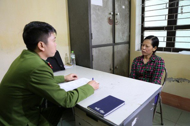 guyễn Thị Mến thời điểm mới bị bắt giữ.