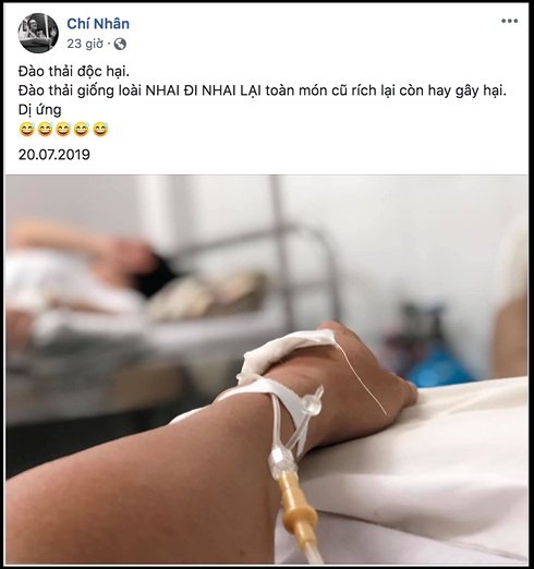 Sau đó Chí Nhân cũng đăng tải status đầy ẩn ý trên trang cá nhân. 