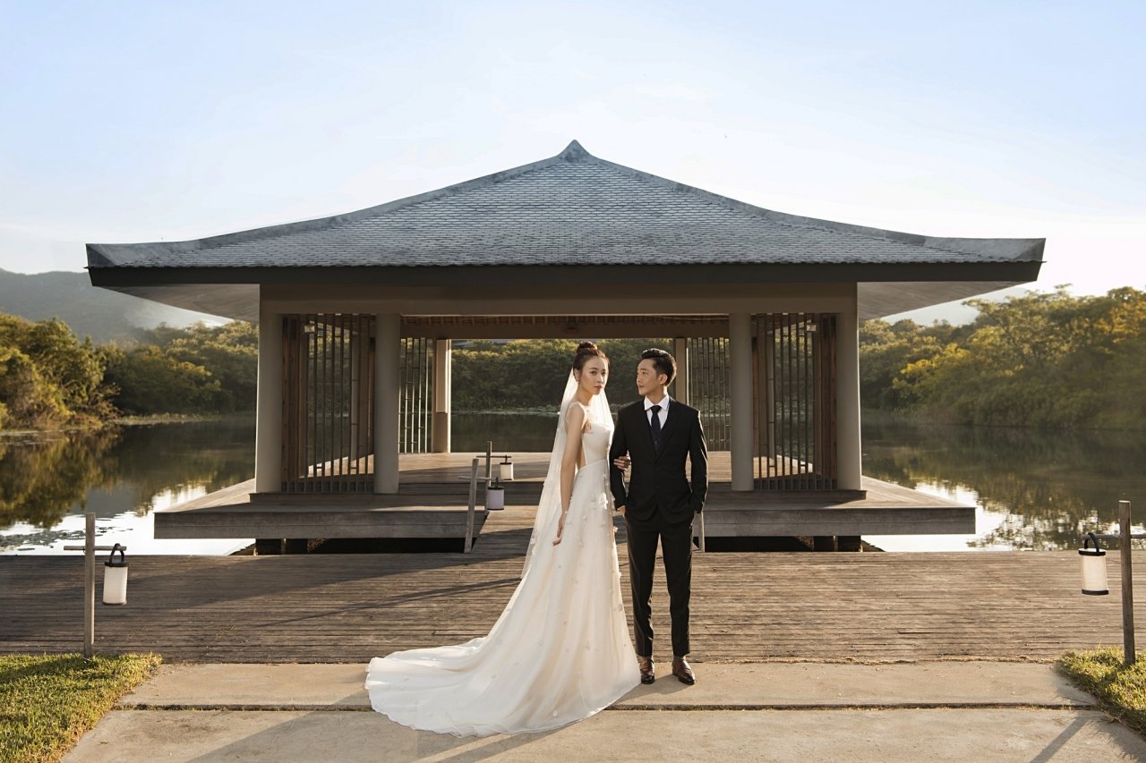 Một số bức ảnh cưới ngoại cảnh cũng vừa được Cường Đô la - Đàm Thu Trang hé lộ. 