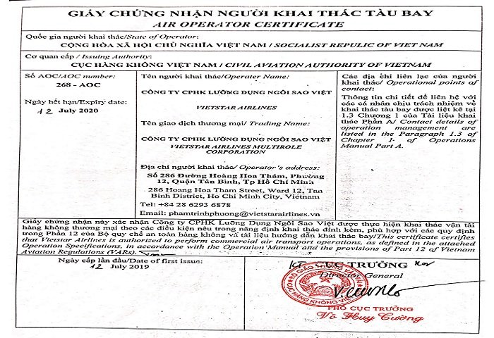 vietstar-airlines-duoc-chung-nhan-nguoi-khai-thac-tau-bay-suc-nong-tren-bau-troi-va-suc-ep-cho-mat-dat