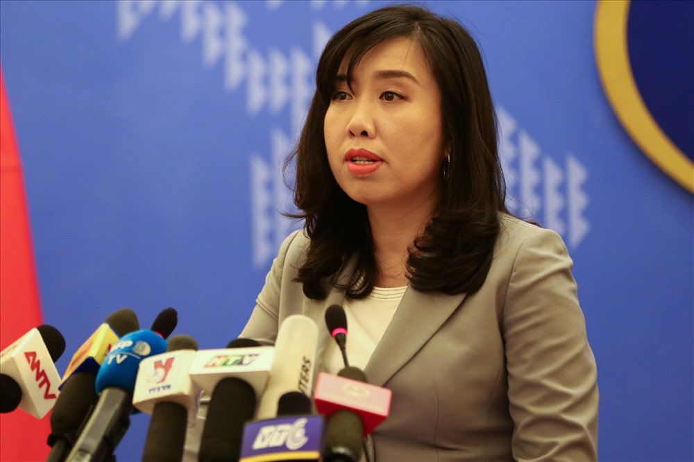 Bà Lê Thị Thu Hằng, người phát ngôn Bộ Ngoại giao Việt Nam.
