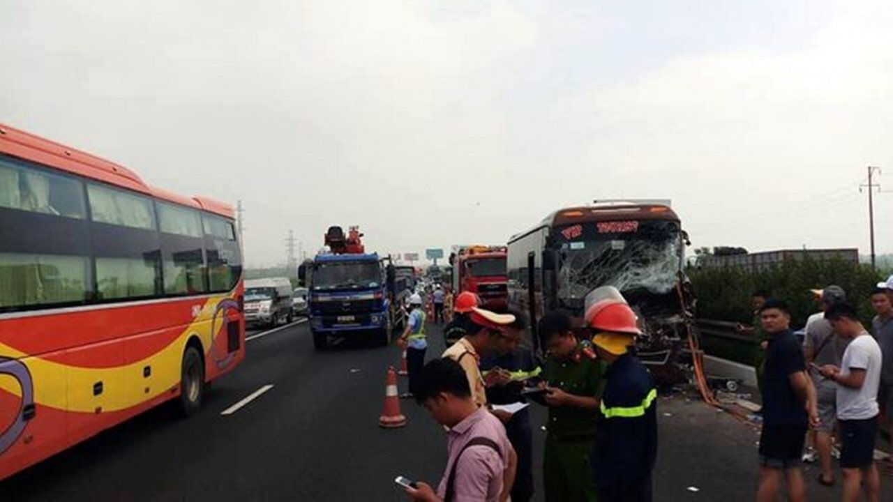 Hiện trường vụ tai nạn.