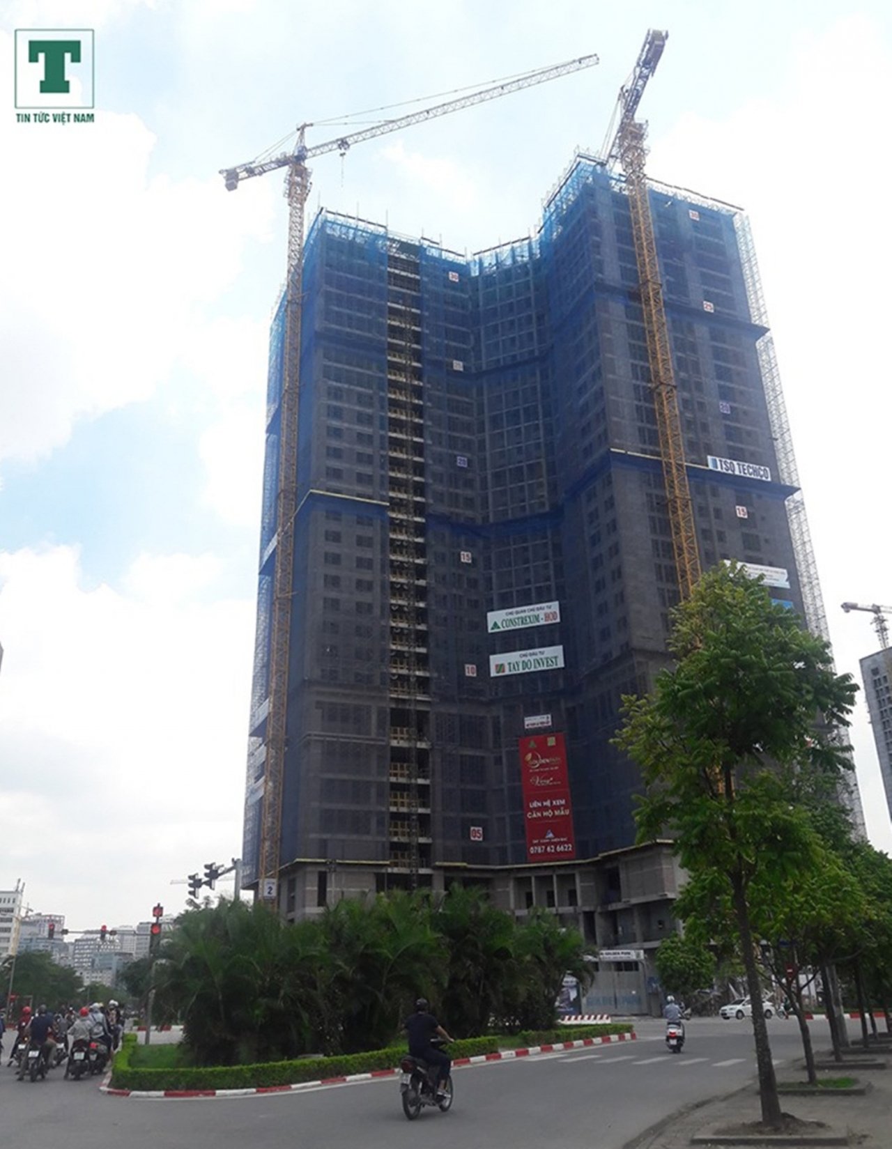 Hiện tại dự án Golden Park đã thi công đến tầng số 30.