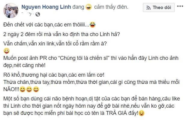 MC Hoàng Linh phẫn nộ trước tin đồn lộ video nhạy cảm trên nhiều hội nhóm mạng xã hội. 
