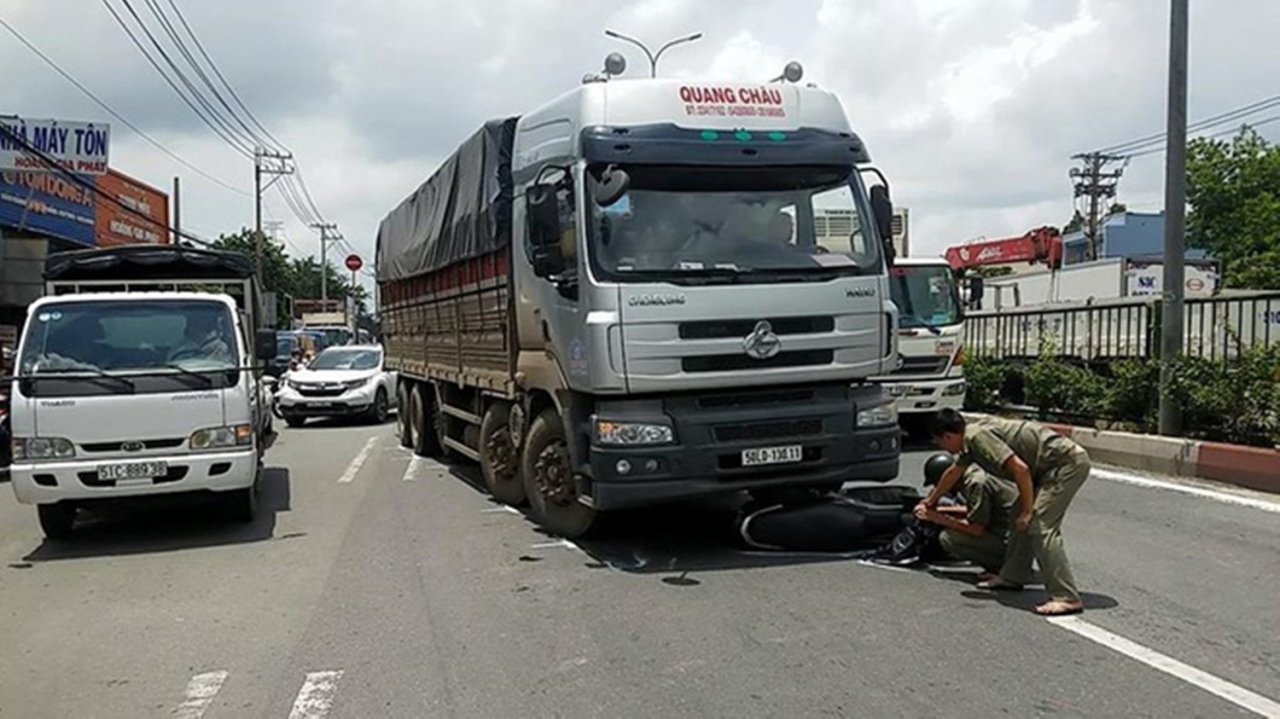 Hiện trường vụ tai nạn.