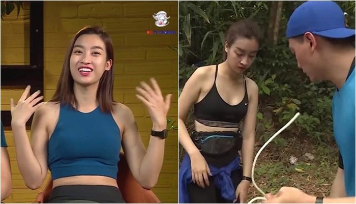 Hoa hậu Đỗ Mỹ Linh cũng từng diện bra top khoe vòng một và eo thon khi tham gia thử thách của chương trình. Ngoài ra, chân dài sinh năm 1996 bị khán giả ném đá bởi tính cách tiểu thư, cách nói chuyện kém duyên.