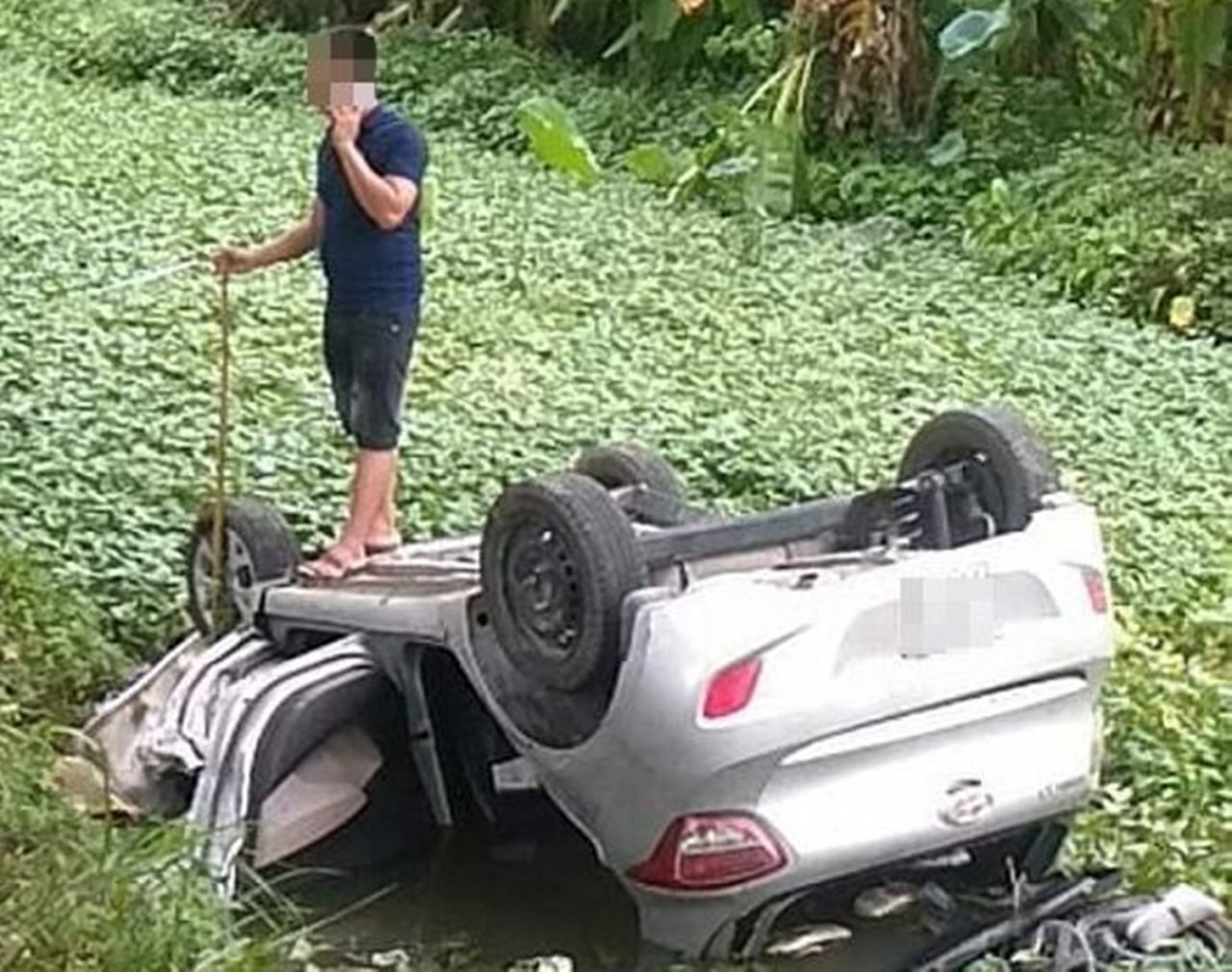 Hiện trường vụ tai nạn.